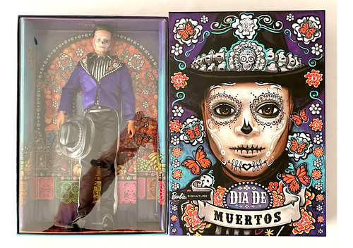 Ken Catrin Dia De Muertos 2023 Muñeca 29cms Mattel Barbie (Usado)