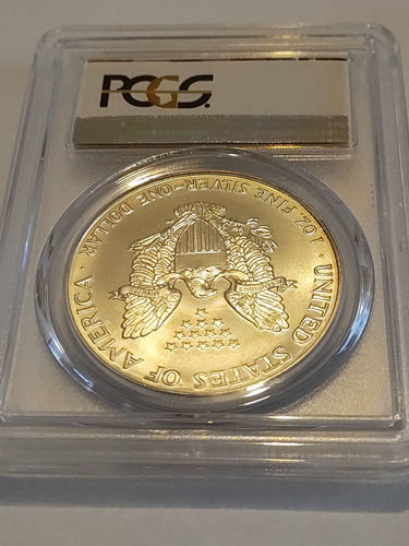 Moeda Comemorativa Silver Eagle Graduada Pcgs Ms69 1992 (Usado)