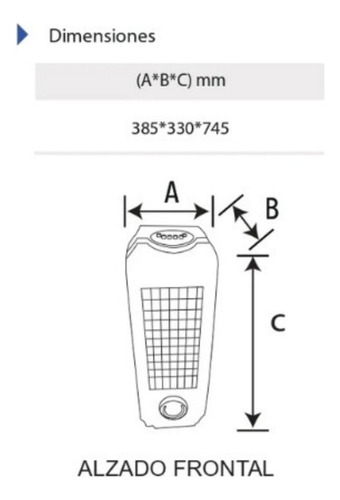 Climatizador Portátil Yee Yac-604038 5l 60w 3 Velocidades
