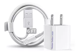 Cargador Cubo + Cable iPhone 5 5s Se 6 6+ 6s 7 8