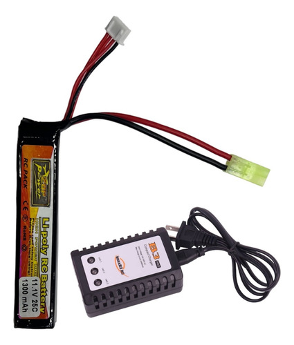 Cargador Imaxb3 + Bateria Lipo De 1 Celda De 7.4v O De 11.1v