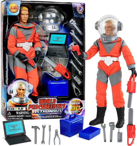 Click N Play Figura De Acción Astronauta De 12 Pulgadas Con