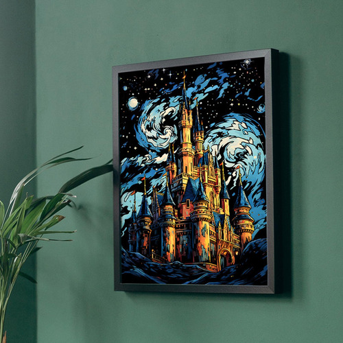. Conjunto De Arte Em Papel Para Arranhões, Kit De Castelo