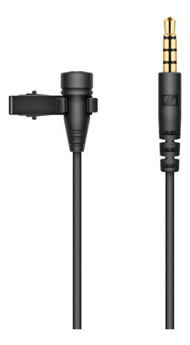Micrófono de solapa para smartphone Sennheiser Xs Lav Mobile Trrs, color negro