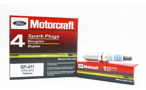 Imagen 2 de 3 de Bujia Punta Platinum Fiesta Move Max Power Balita/super Dutt