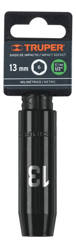 Bocallave Tubo De Impacto Largo 13 Mm Enc 1/2 Truper 12425