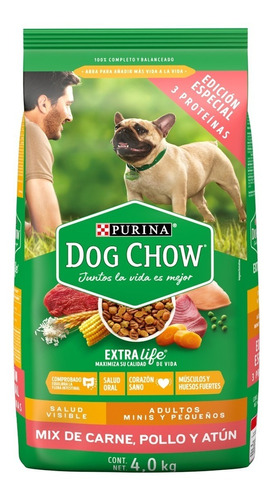 Alimento Para Perro Dog Chow 3 Proteínas Rp 4kg 