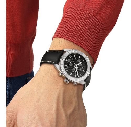 Relogio Masculino Tissot T101.617.16.051.00 Pr 100 Preto Cor do bisel Prateado