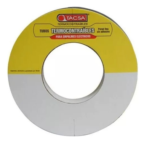 Tubo Termocontraible Tacsa Negro 3/8'' 9.5 Mm Rollo De 10 Mt