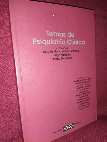 Temas De Psiquiatría Clínica - Espinoza Y Otros -sl