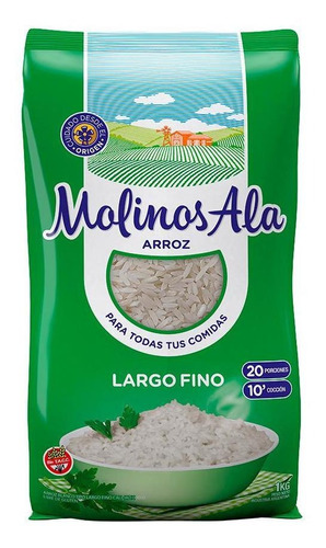 Arroz Largo Fino Molinos Ala 1 Kg