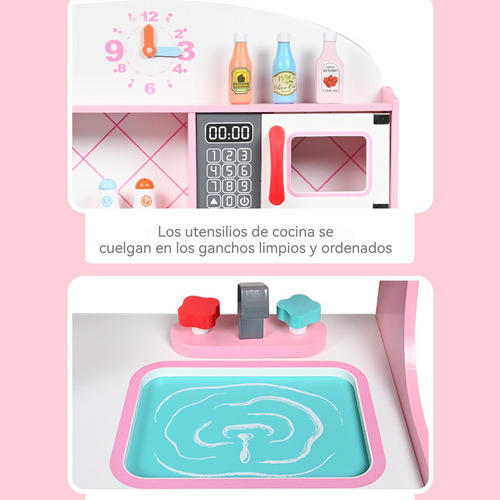 Cocinitas Juguete Para Ninas Con Horno De Madera Simulados