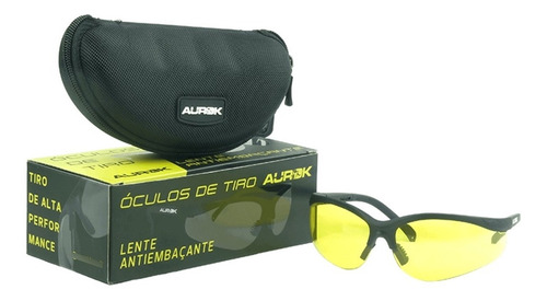 Oculos De Protecao Aurok Tiro Pratico Airsoft Amarelo Ambar