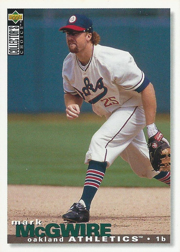 Barajita Mark Mcgwire Upper Deck 1995 #130 Atleticos