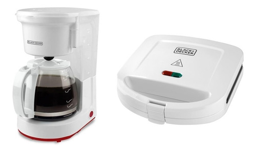 Combo Black + Decker Cafetera Cm0410 + Sandwichera Sm24520