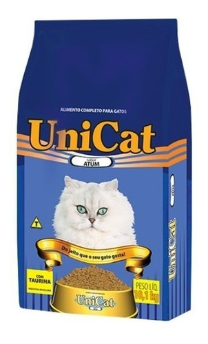 Ração UniCat Alimento para Gato Adulto sabor Atum em sacola de 10.1kg