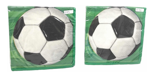 32 Servilletas Coctel Fiesta Futbol Soccer Balon Deporte Uni