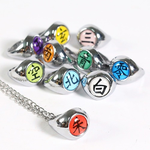 Imagen 7 de 10 de 10 Piezas Anime Naruto Akatsuki Cosplay Anillos Ace Set