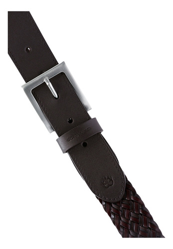 Cinturón Casual Scappino Trenzado Hombre Color Café medio Talla 30