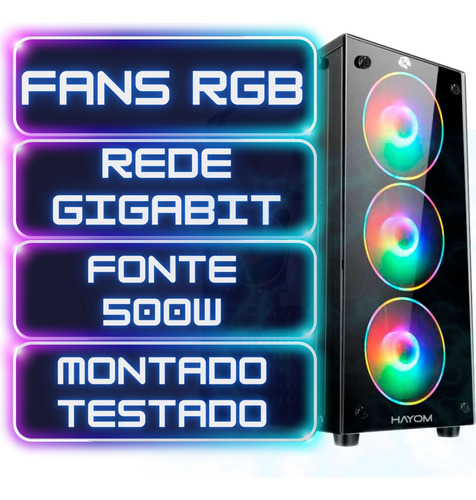 Cpu Pc Computador Gamer I5-10400f 16gb Ram Nvme512gb Vga 4gb 512 Gb 64 Gb Geforce Gt 730 4gb