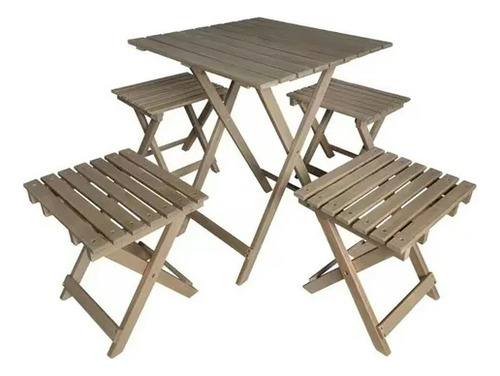 Desayunador Bistro Plegable 5 Mainstays De Madera