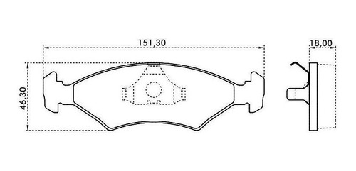 Imagen 9 de 12 de Pastillas Freno Delanteras Ford Sierra 1.6