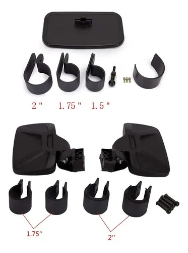 Espejo Retrovisor Lateral Y Espejo Central Utv Para Polaris