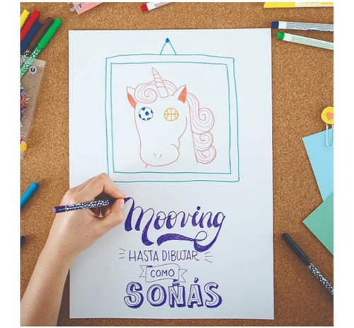Imagen 3 de 6 de Marcadores Pastel Mooving Punta Pincel X 6 Colores