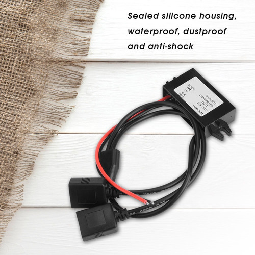 Convertidor Reductor Usb Dual Dc-dc 12v A 5v 3a