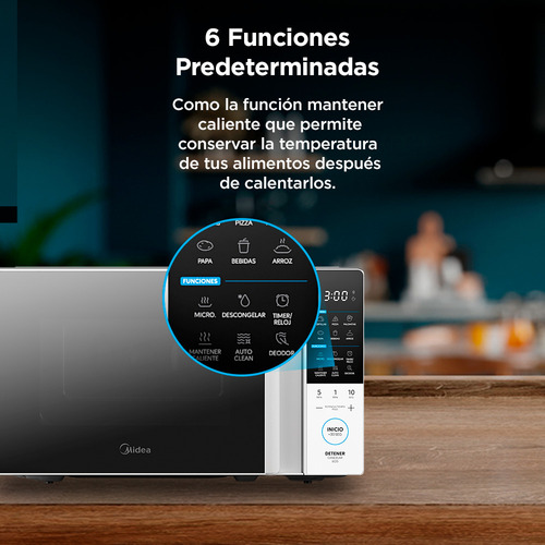 Horno De Microondas Midea 0.7 Pies Cúbicos (20l) TASTEXPRESS Blanco
