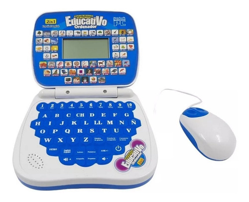 Mi Primer Portátil Infantil Mini Laptop Educativo Sonido Led