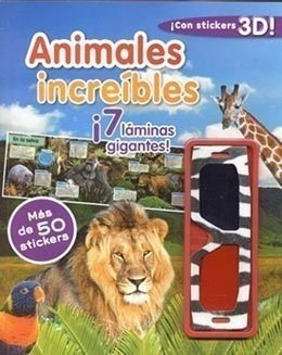 3d Animales Increibles Con Laminas Editorial Distal 3424