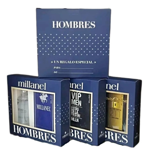 Perfume Hombre + Deo Corporal Cofre Set Caja De Regalo 