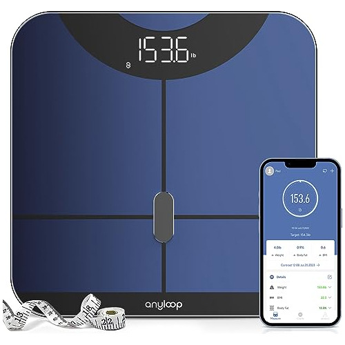 Anyloop Smart Scale For Body Weight And Fat Percentage, Accu