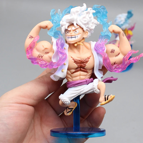 Figura Luffy Gear 5 One Piece Set X5 Dios Del Sol Nika Anime