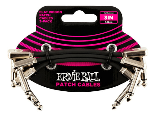 Cable Interpedal Ernie Ball 6220 7 Cm Pack X 3 Black