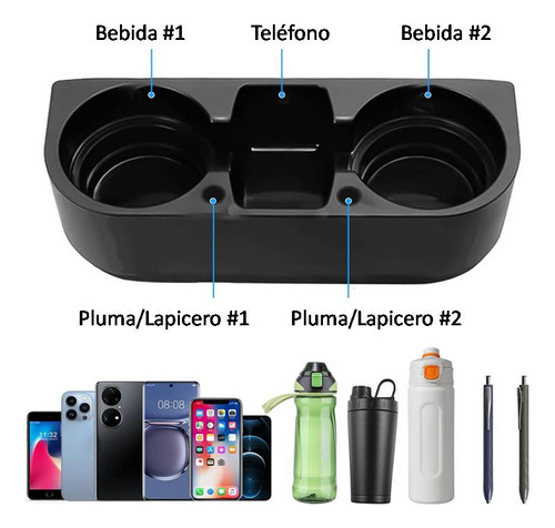 Par Porta Vasos + Celular Nissan Kicks E-power 2021 A 2025