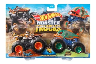 Hot Wheels Monster Trucks - Tiger Shark Vs Piranhaa