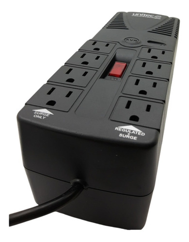 Imagen 3 de 3 de Regulador Automático De Voltaje 1200va · 8 Tomas Protegidas