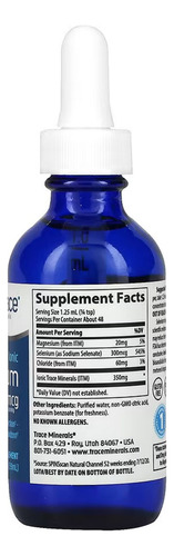 Trace Minerals Selênio Iônico Líquido 300mcg 59ml Importado