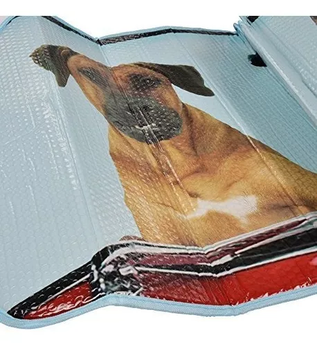 BDK - Parasol de doble burbuja para parabrisas, con parasoles laterales  para coche, SUV, camión, 2 Perros