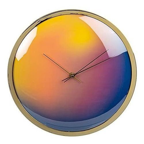 Tempus Reloj De Pared Moderno 13 Pulgadas Dorado Ho8004...