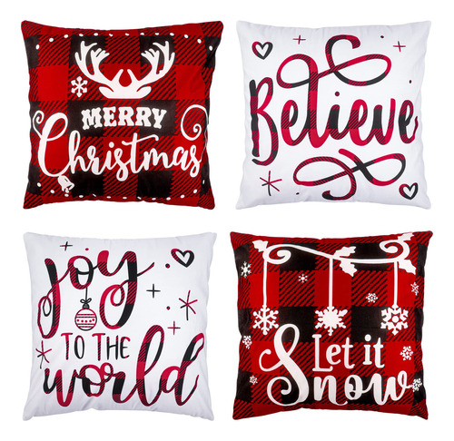 4 Fundas De Almohada De Invierno Para Decoracin De Casa De C