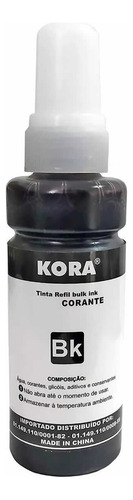 Tinta Kora compatível para L365 L375 L380 L396 L495 100ml tinta preto
