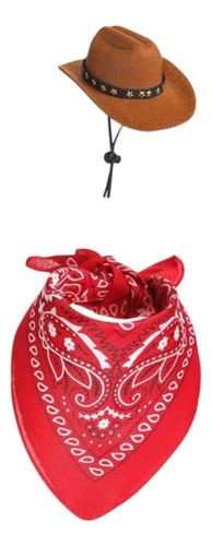 De Ganso, Ropa De Cañón Bufanda Roja De Sombrero Marrón