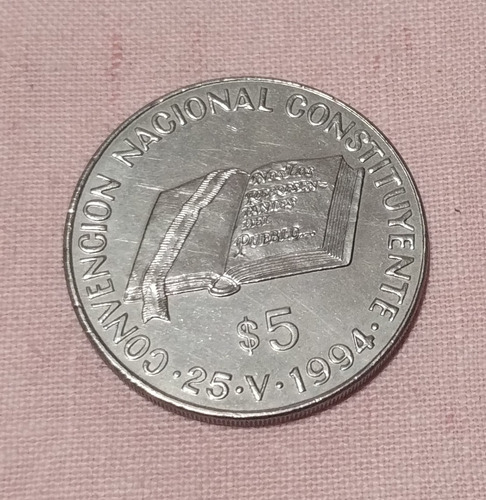 Moneda 5 Pesos Convención Constituyente 1994