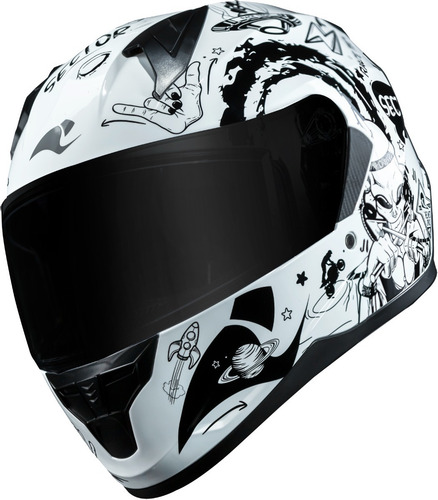 Capacete Race Tech Sector Sky Music Lançamento