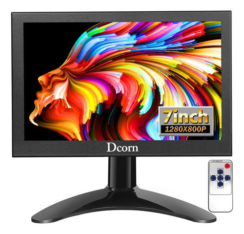 Dcorn Mini Monitor De 7 Pulgadas, Pequeo Monitor Hdmi 1080p