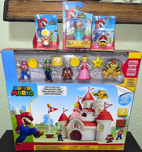 Jakks Súper Mario Castillo Champiñón Bowser Peach Rosalina