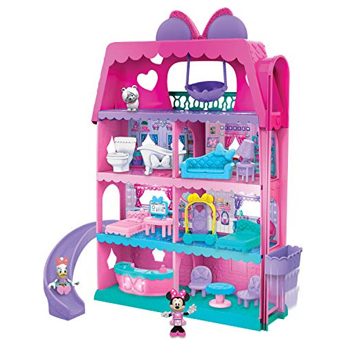 Minnie Mouse Bow-tel Hotel, Juego De 2 Lados Con Luces, Soni